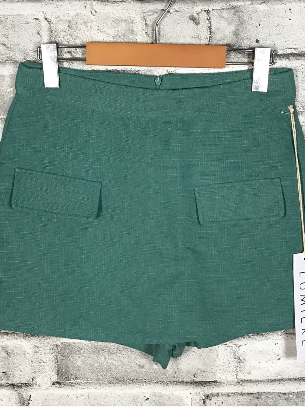 NWTWomen’s High-Waist Green Tailored Shorts Skort